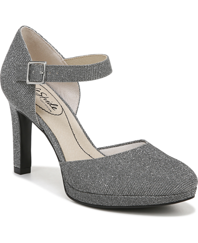 Shop Lifestride Jean Pumps Women's Shoes In Pewter Grey Fabric