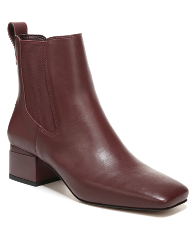 Shop Franco Sarto Waxton Booties Women's Shoes In Wine Red Leather