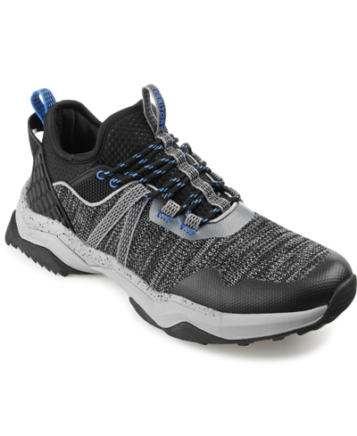 Shop Territory Men's Sidewinder Water-resistant Knit Trail Sneakers In Black
