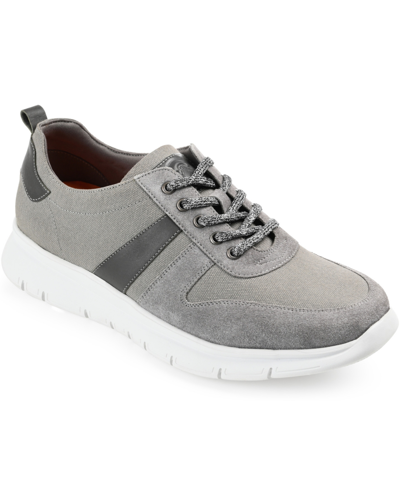 Shop Thomas & Vine Men's Adler Mixed Media Sneakers In Gray