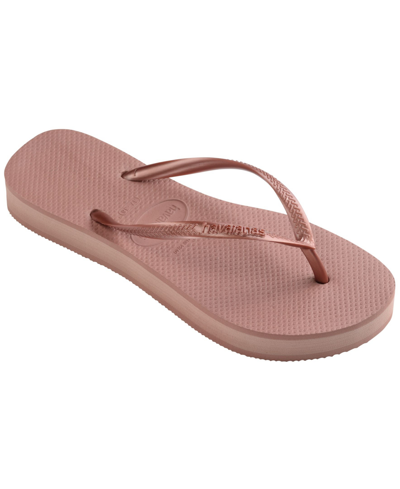 Shop Havaianas Women's Slim Flatform Flip Flop Sandals Women's Shoes In Crocus Rose