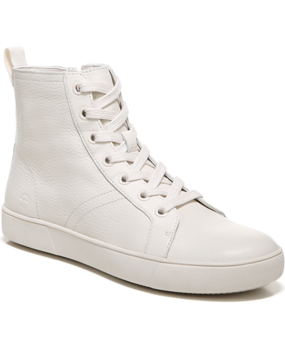 Shop Naturalizer Morrison-hi Water Resistant High-top Sneakers Women's Shoes In Satin Pearl Leather