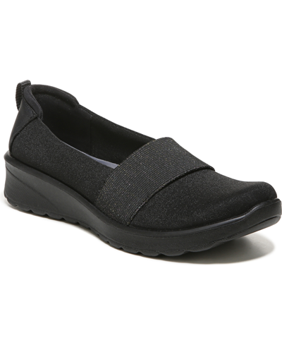Shop Bzees Gracie Washable Slip-ons Women's Shoes In Black Shimmer Fabric