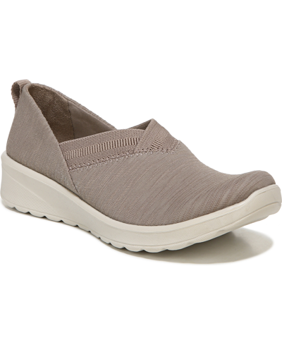 Shop Bzees Game Plan Washable Slip-ons Women's Shoes In Latte Beige Fabric