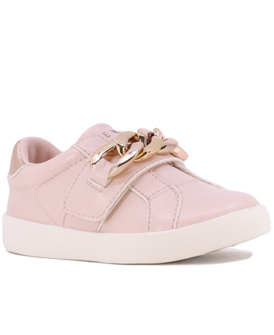 Shop Nine West Toddler Girls Lil Alex Chain Slip-on Sneakers In Blush