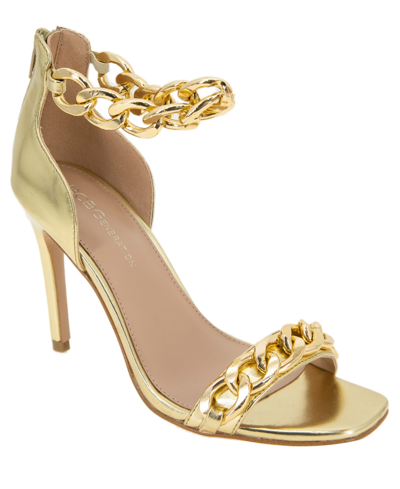 Shop Bcbgeneration Women's Isinna Chain Detail Dress Sandal In Platino