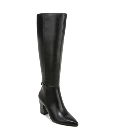 Shop Lifestride Stratford Knee High Boots In Black Faux Leather