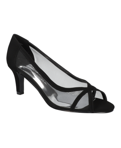Shop Easy Street Women's Picaboo Pumps In Black Suede