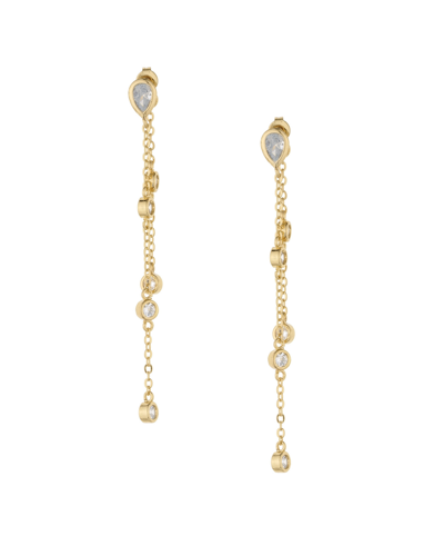 Shop Ettika Women's 18k Gold Plated Dripping Chain Dangle Earrings