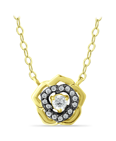 Giani Bernini Cubic Zirconia Star Flower Pendant Necklace in