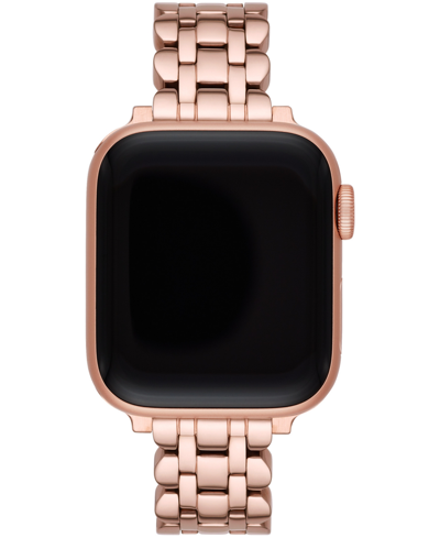 Shop Kate Spade Rose Gold-tone Stainless Steel Scallop Bracelet Band For Apple Watch, 38mm, 40mm, 41mm