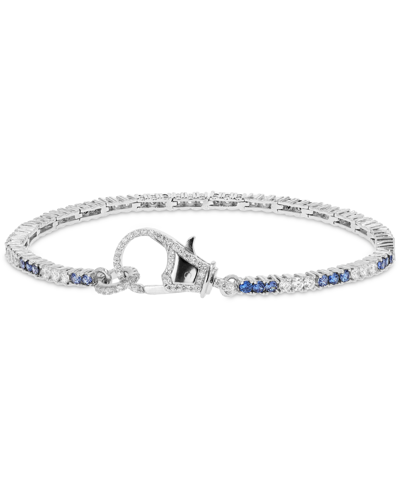 Macy's Cubic Zirconia Link Bracelet In Sterling Silver In Sterling Silver