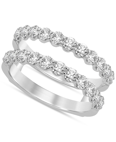 Macy's Diamond Ring Enhancer (1-1/2 Ct. T.w.) In 14k White Or Yellow Gold In White Gold