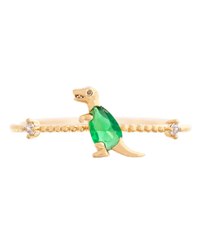 Shop Girls Crew Terrific T-rex Ring In Gold-plated