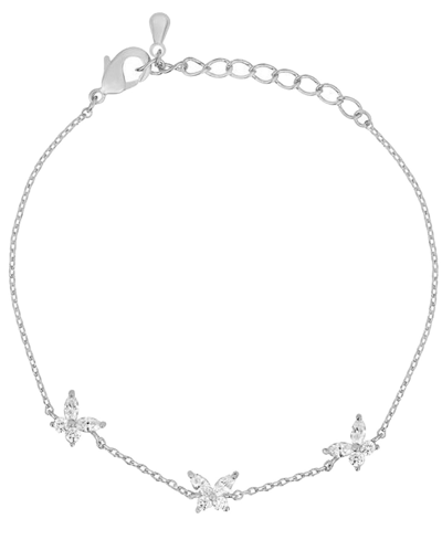 Shop Girls Crew Born To Fly Bracelet In Silver-tone