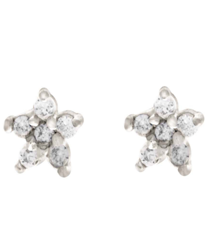 Shop Girls Crew Teeny Tiny Star Stud Earrings In Silver-tone