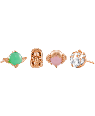 Shop Girls Crew Star Wars The Rebel Alliance Stud Earring Set In Rose Gold-plated