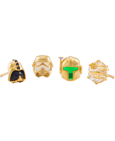 Shop Girls Crew Star Wars Empire Stud Earrings Set In Gold-plated
