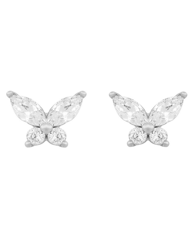 Shop Girls Crew Mari Stud Earrings In Silver-tone