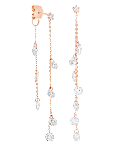 Shop Girls Crew Dewdrop Earrings In Rose Gold-plated