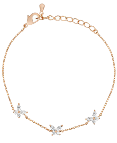 Shop Girls Crew Born To Fly Bracelet In Rose Gold-plated