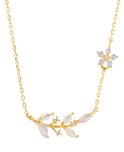 Shop Girls Crew Willow Necklace In Gold-plated