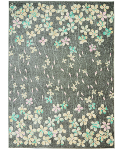 Shop Long Street Looms Peace Pea04 4' X 6' Area Rug In Gray
