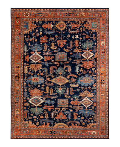 Shop Adorn Hand Woven Rugs Serapi M1971 10' X 13'5" Area Rug In Blue