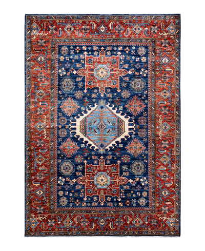 Shop Adorn Hand Woven Rugs Serapi M1971 6'3" X 9'2" Area Rug In Blue