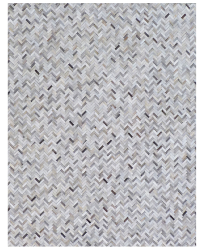 Shop Exquisite Rugs Mosaic Er4056 5' X 8' Area Rug In Silver-tone