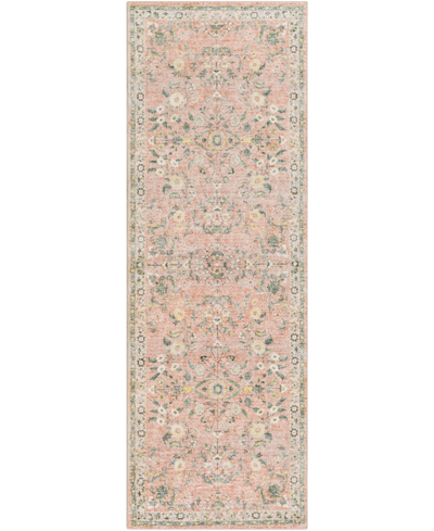 Surya Erin Ern2308 2'6" X 7'6" Runner Area Rug In Rose