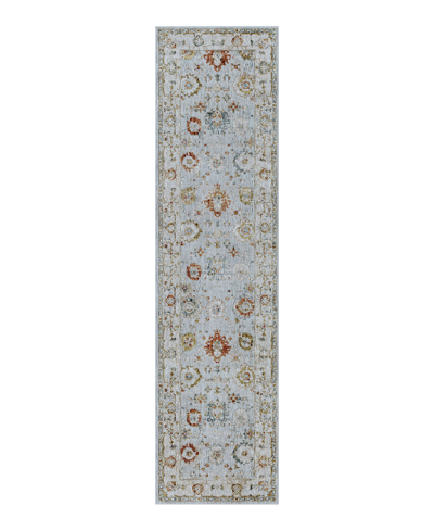 Surya Reina Ren-2306 2'7" X 10' Runner Area Rug In Silver-tone