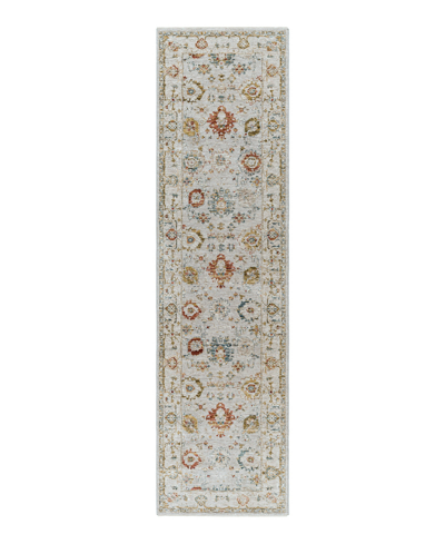 Surya Reina Ren-2307 2'7" X 10' Runner Area Rug In Silver-tone