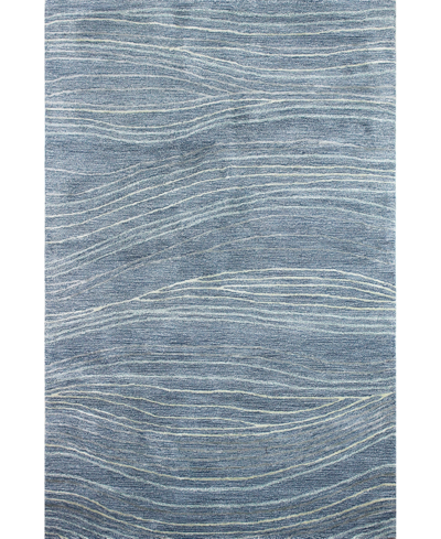 Shop Bb Rugs Downtown Dtn386 7'9" X 9'9" Area Rug In Azure