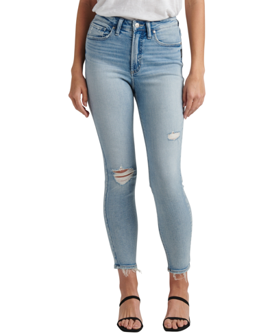 Shop Silver Jeans Co. Women's High Note High Rise Skinny Jeans In Indigo