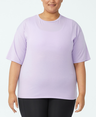 Shop Cotton On Trendy Plus Size Active Boyfriend T-shirt In Lavender