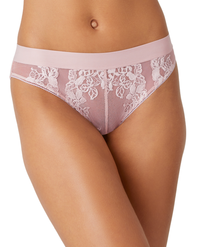 Shop B.tempt'd Women's Opening Act Lingerie Lace Cheeky Underwear 945227 In Blush Pink