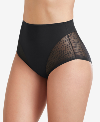 Shop Leonisa High Waisted Sheer Lace Shaper Panty In Black