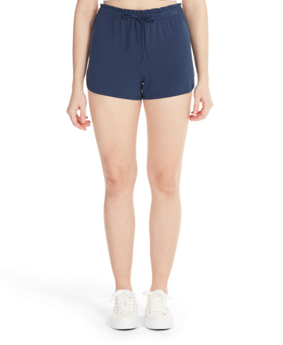 Shop Marc New York Women's Performance Sueded Jersey Lounge Shorts In Midnight
