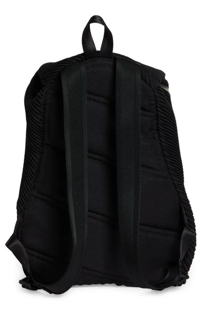 Shop Issey Miyake Bias Pleated Backpack In Black