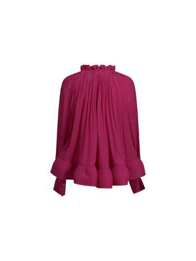 Shop Lanvin Shirt In Bright Pink