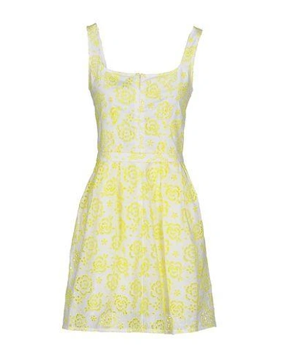 Shop Christopher Kane Short Dress In Yellow