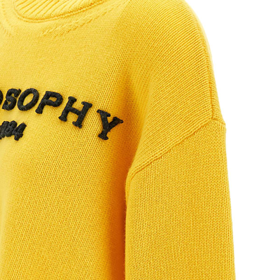 Shop Philosophy Di Lorenzo Serafini Wool Sweater In Yellow