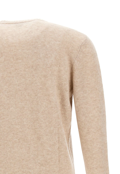 Shop Eleventy Cashmere And Silk Sweater In Beige