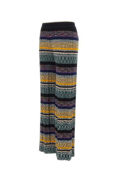 Shop Missoni Wool Pants In Multicolor