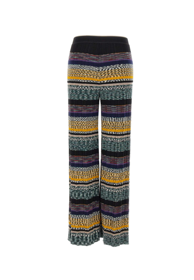 Shop Missoni Wool Pants In Multicolor