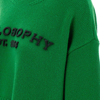 Shop Philosophy Di Lorenzo Serafini Wool Sweater In Green