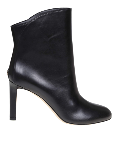 Shop Jimmy Choo Karter Ab 85 Ankle Boot In Black Leather