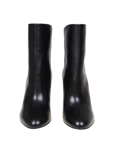 Jimmy Choo Karter Ab 85 Ankle Boot In Black Leather In Black