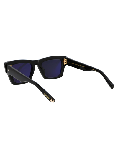 Shop Valentino Xxii Sunglasses In Black W/ Dark Grey